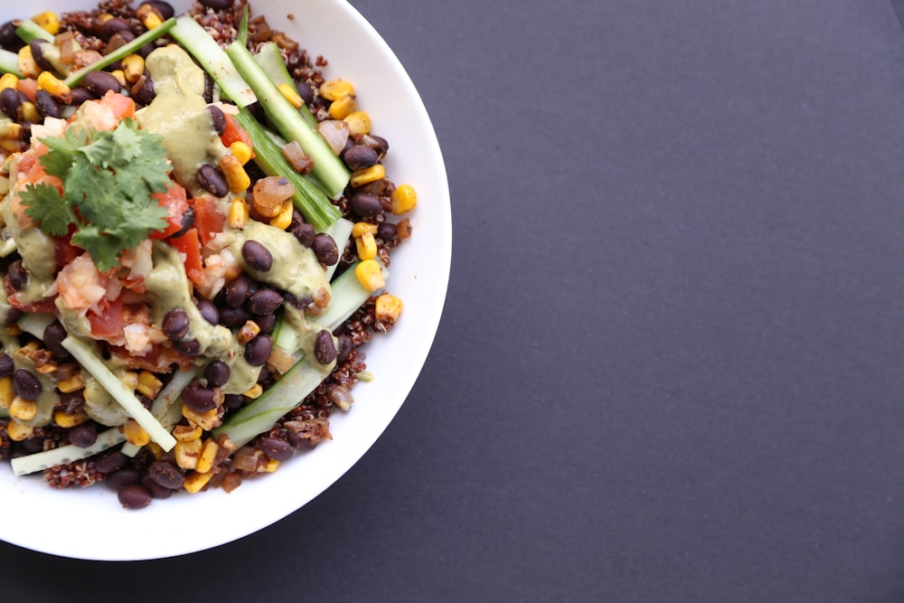 plate of vegetable salad