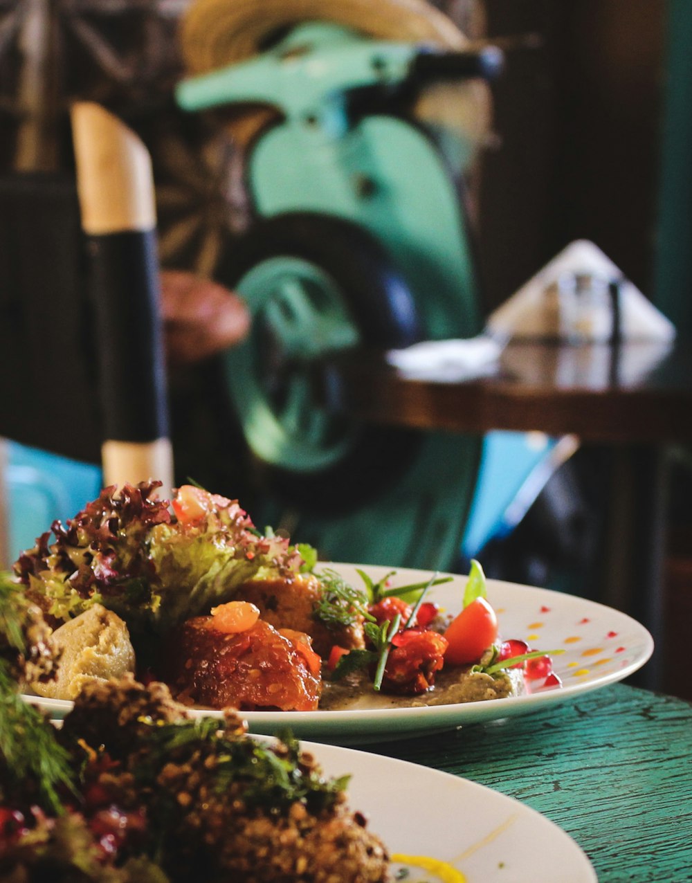 salad dish served on plate