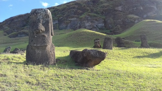 human head formation in Nationalpark Rapa Nui Chile