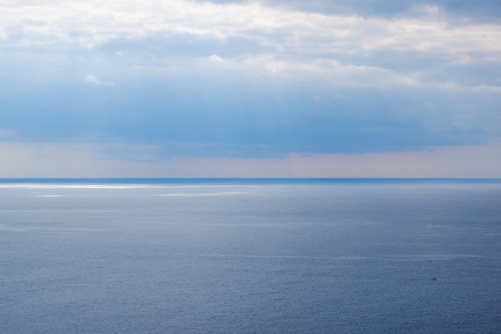 calm blue sea view