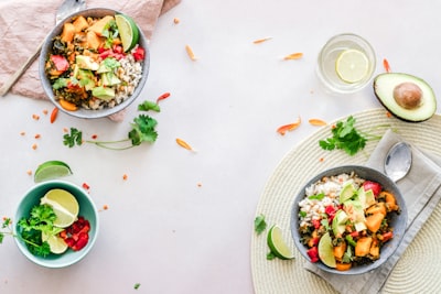 white ceramic bowl with food dish google meet background