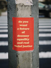do you want a Future of Decency Equality and real social justice wall decor