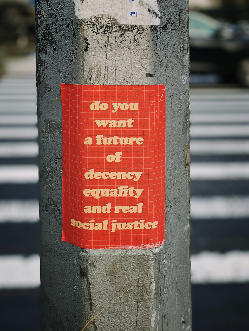 você quer um futuro de decência igualdade e real justiça social decoração de parede