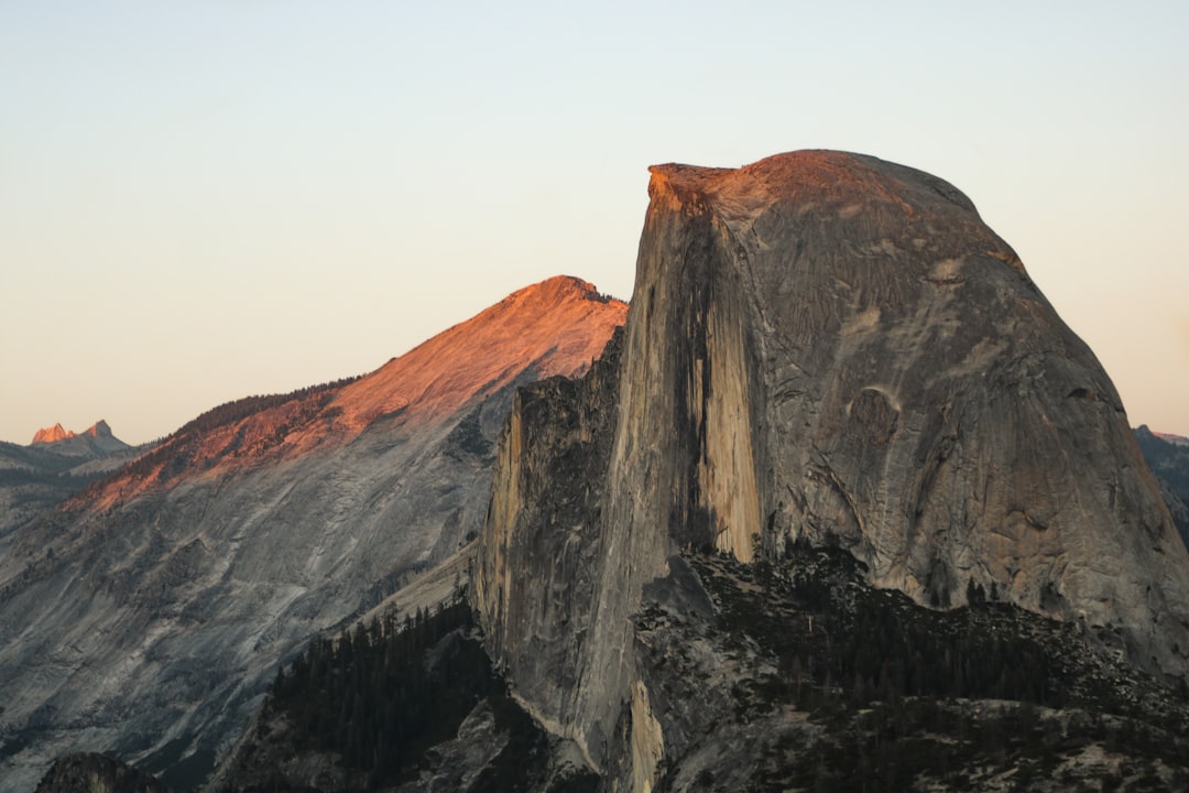 My friend and I drove for four hours from San Francisco to Yosemite Valley, California, and when we arrived we couldn’t get a space in a campsite. So we had to make it a day trip and drive all the way back again that evening, however just before we left we went up to Glacier Point to catch the sunset. Seeing the tip of the magnificent Half Dome crowned in pinkish-gold like this as the light faded made the whole trip worth it.