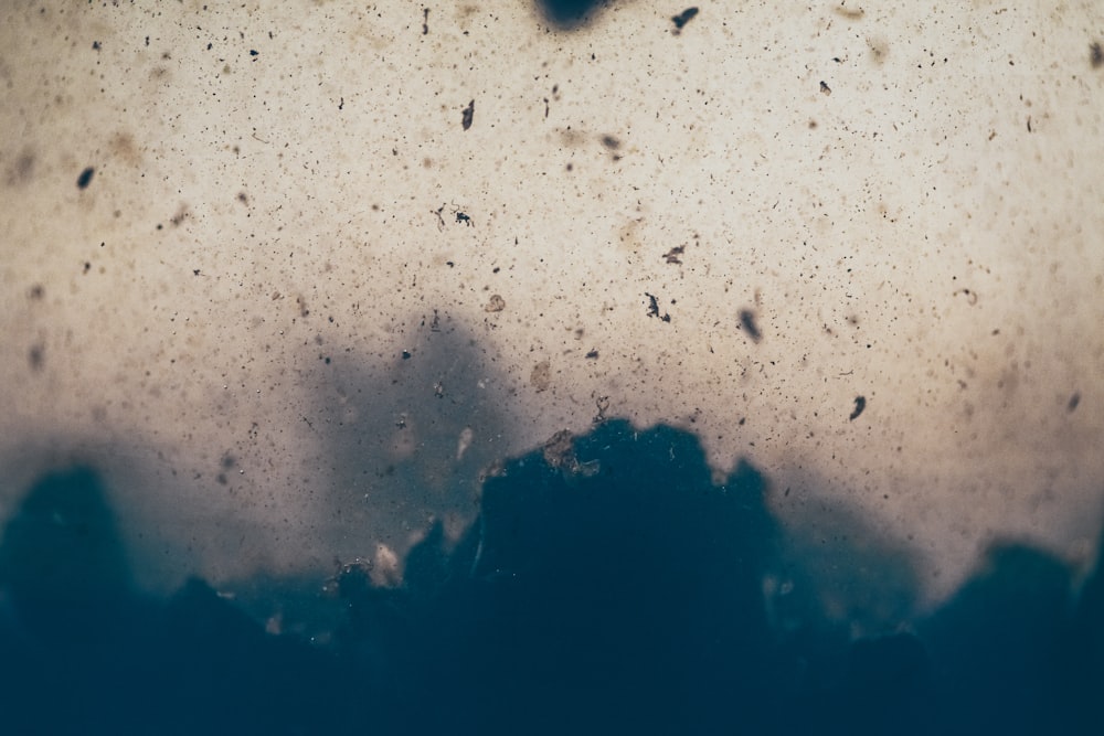 Fragmento de piedra azul y blanca