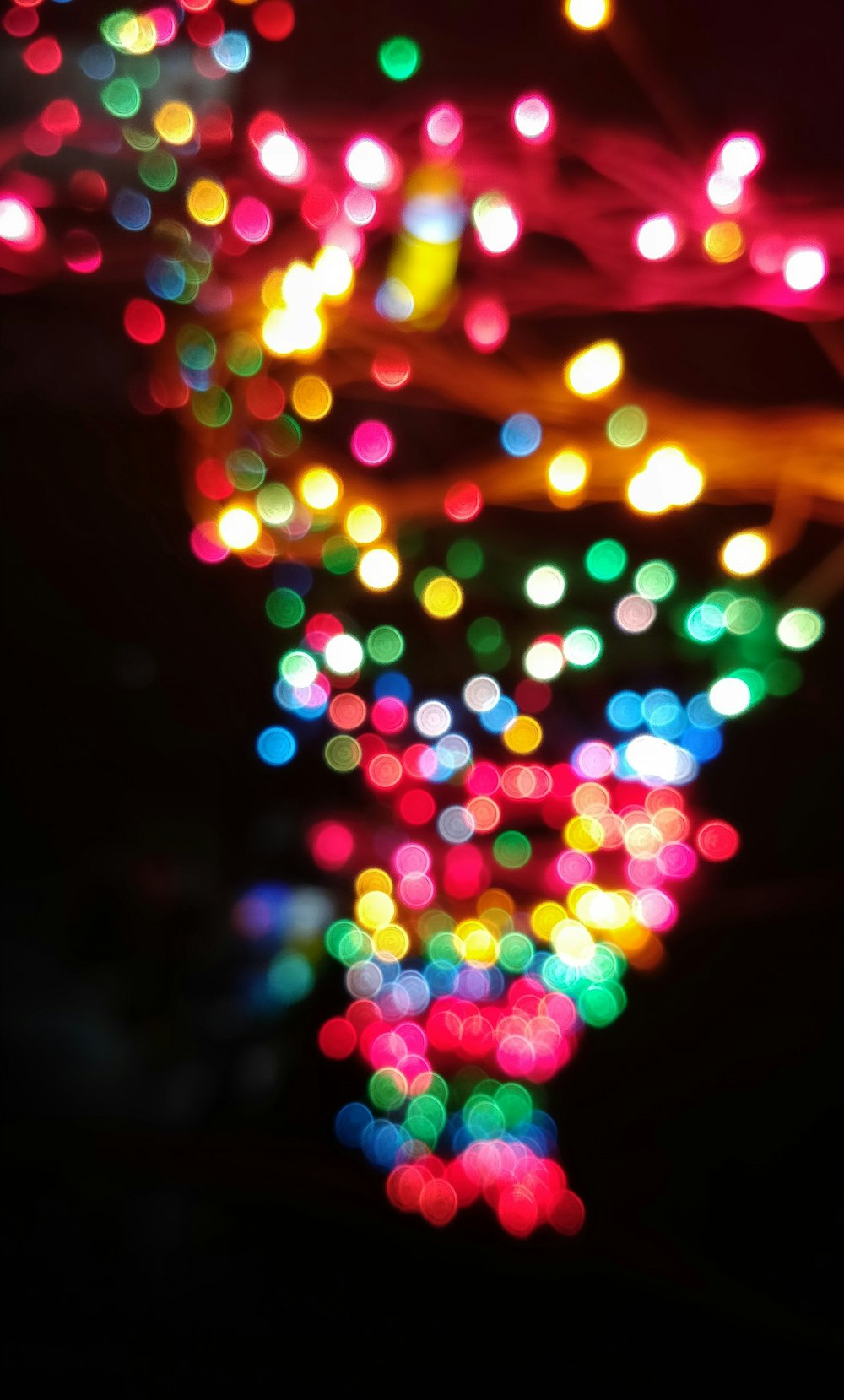 Fotografía bokeh en colores variados