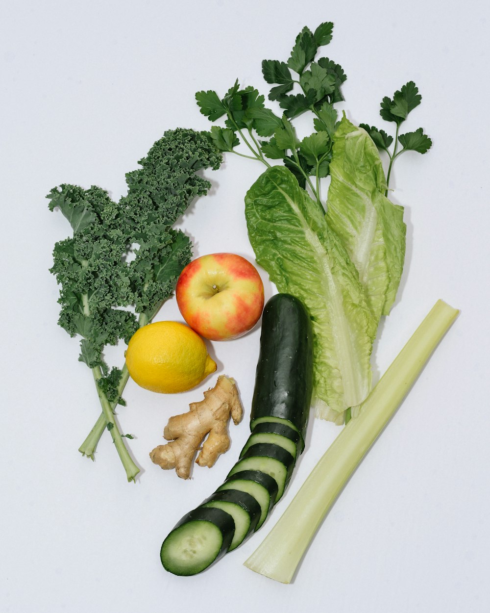 flat lay photography of vegetables