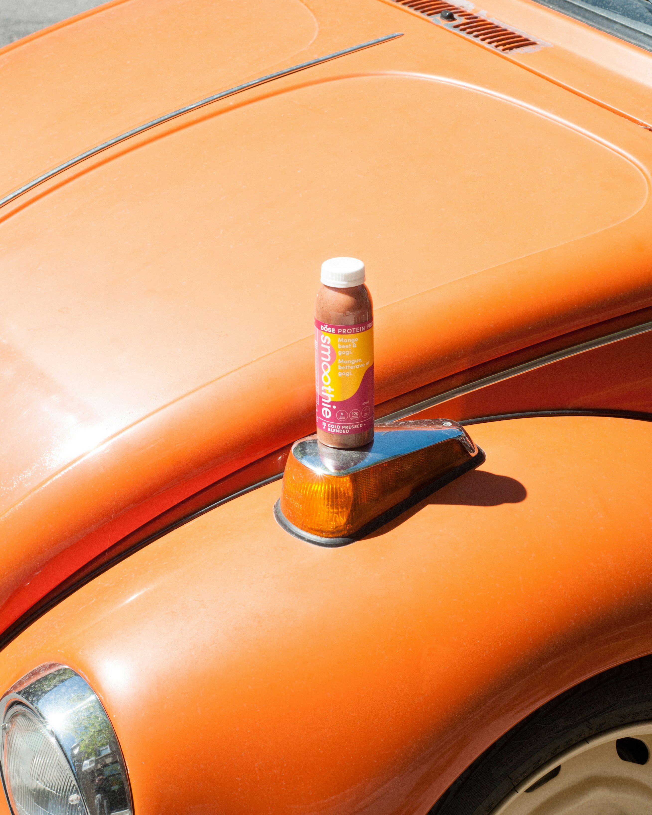 orange Volkswagen Beetle