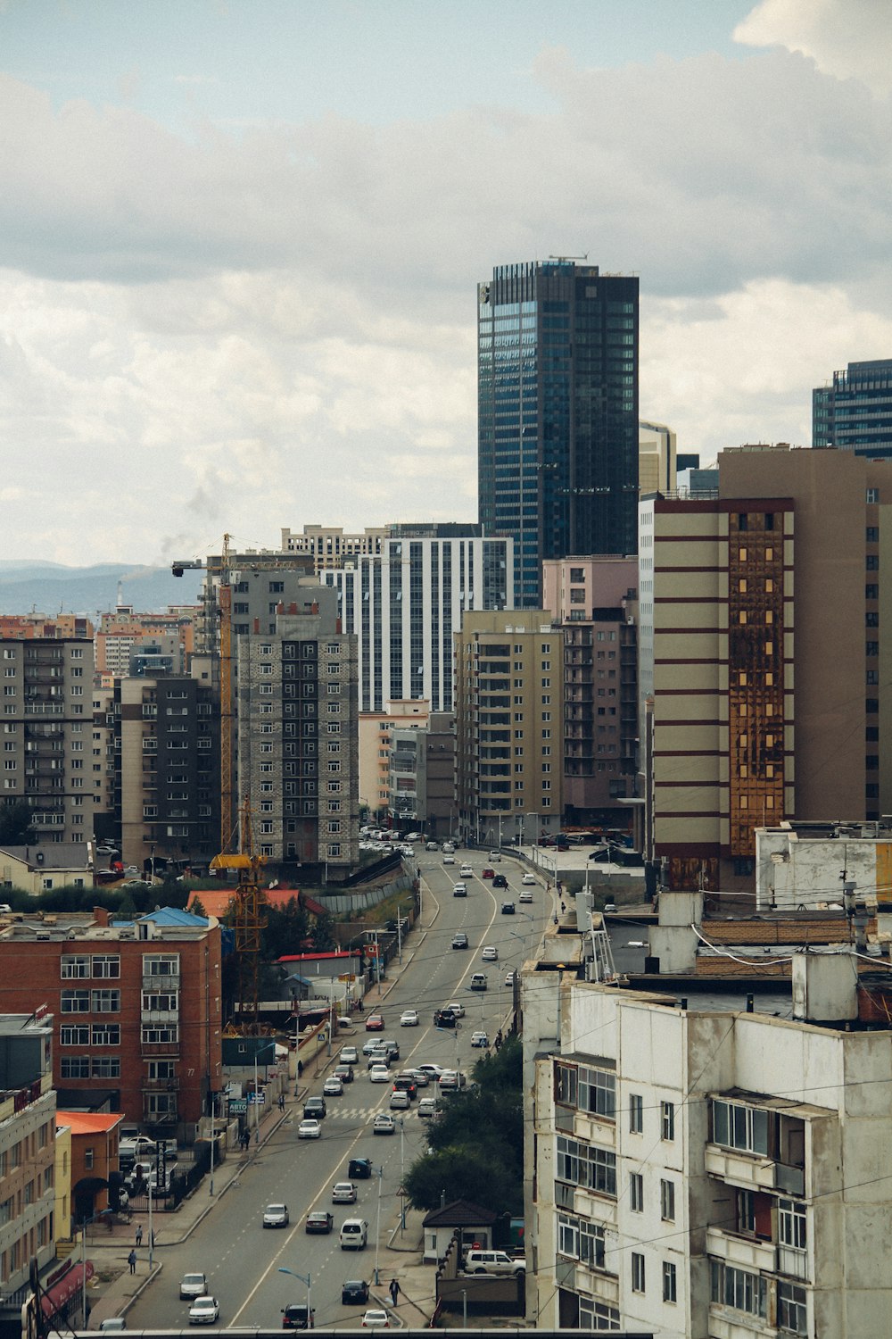 aerial photography of city buildings