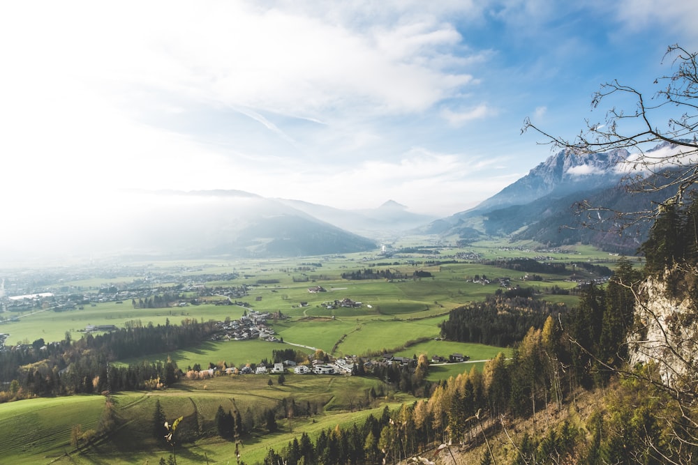 mountains under cloudy sky during daytime