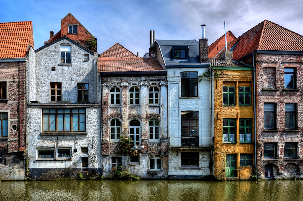 multicolored residence house