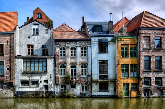 multicolored residence house in Huis van Alijn Belgium