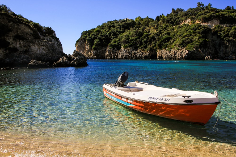 boat on seashore