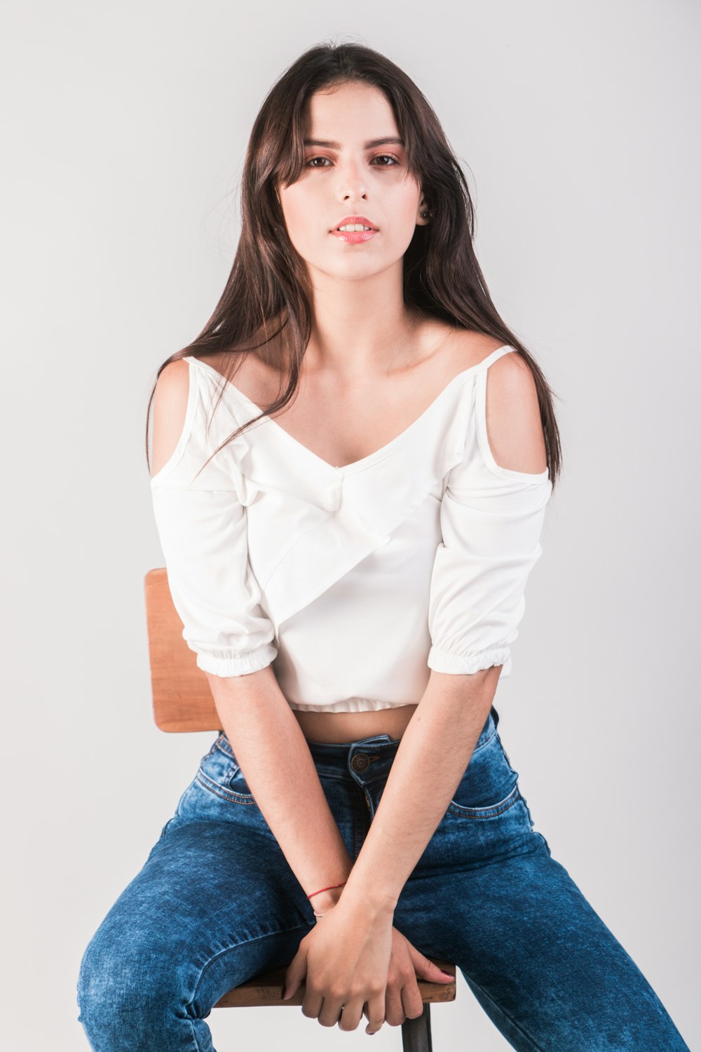 woman sitting on chair