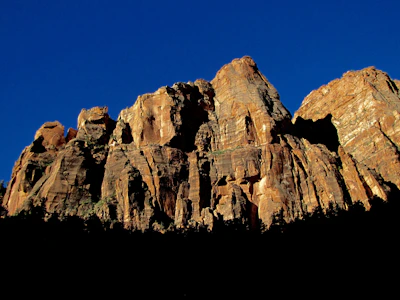 Elephant Rock standing majestically against a clear blue sky.