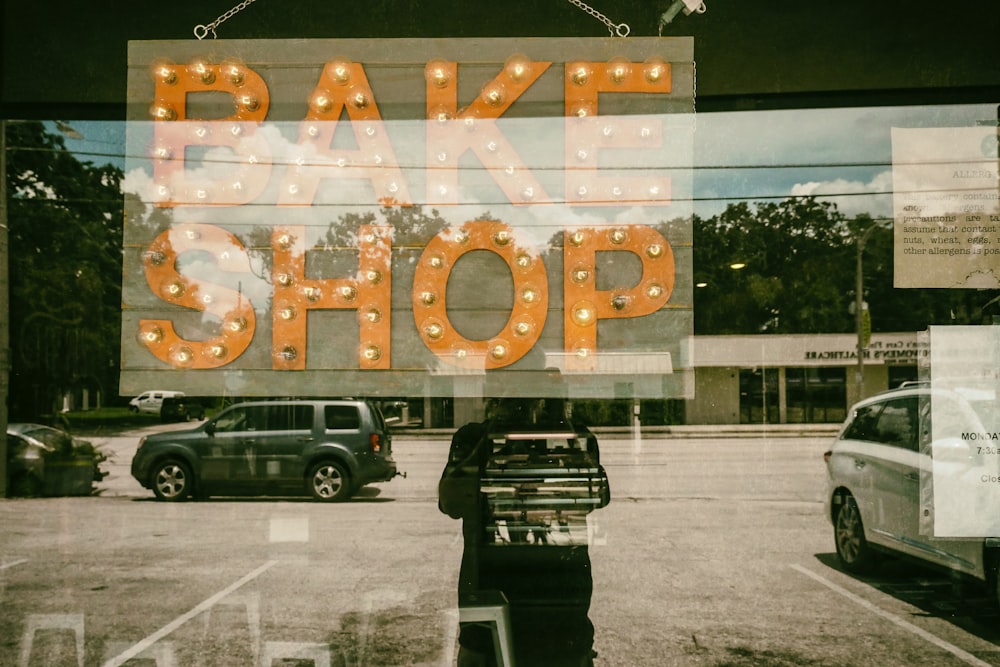 bake shop signage