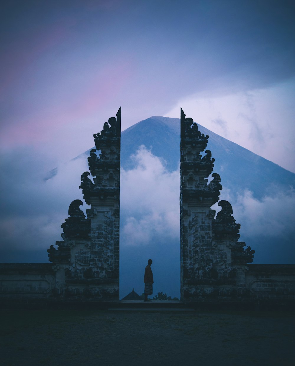 silhouette of man and woman painting