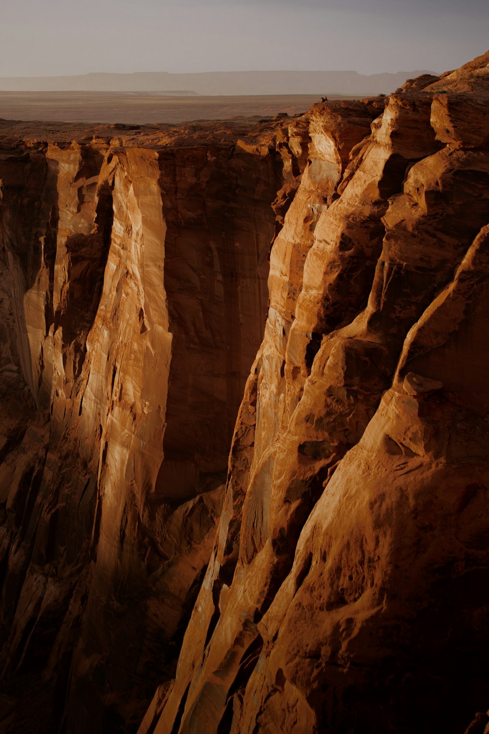 close-up of brown mountain cliff