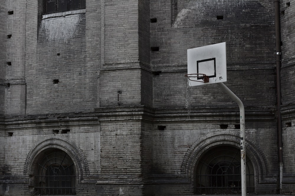 white basketball hoop