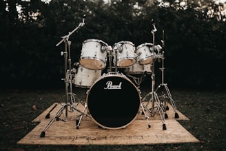 gray drum set