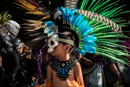 selective focus photography of boy wearing mask
