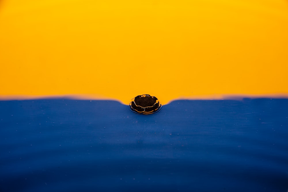 blue and black stone fragment