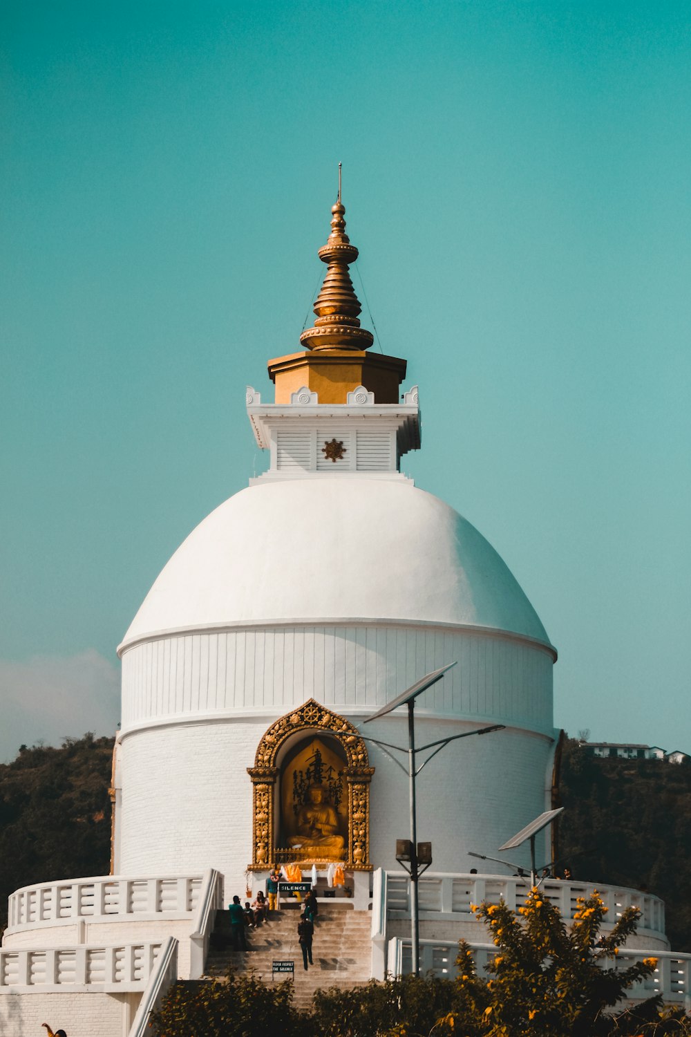 white and brown mosque photo