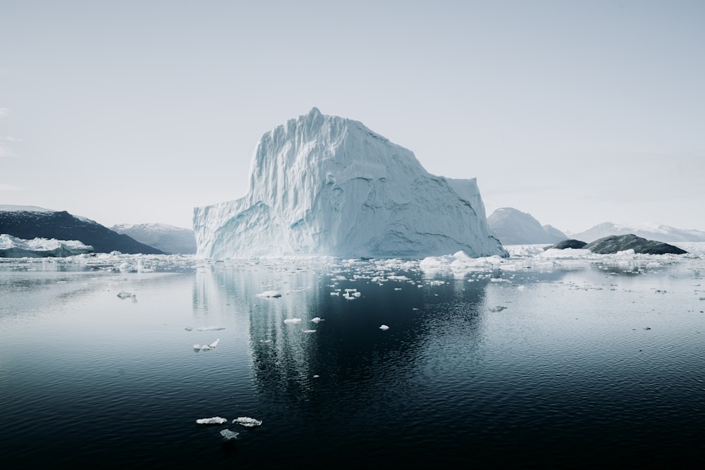 ice berg beside river