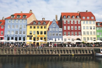 colorful houses near body of water