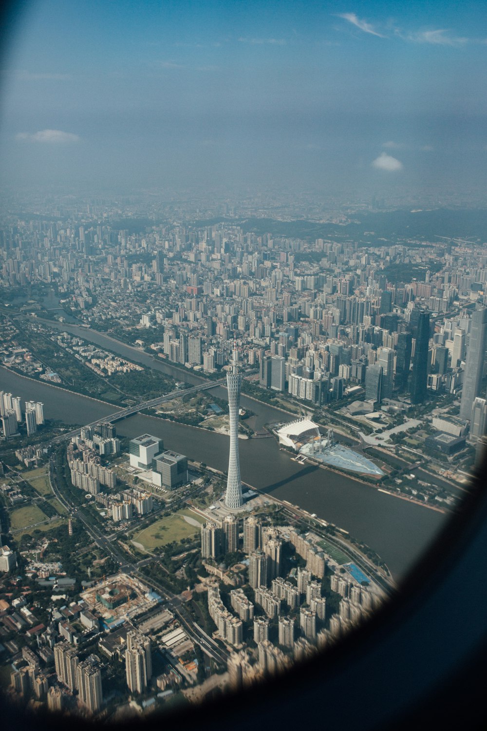 aerial photography of city buildings