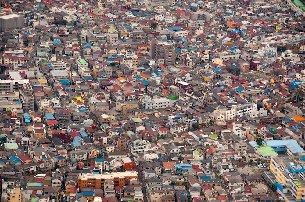 bird's eye view of city