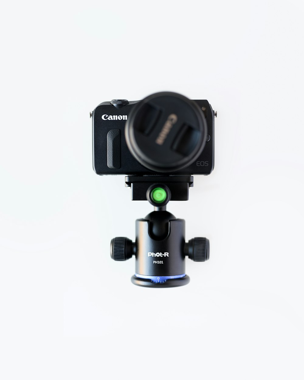 schwarze Canon-Kamera