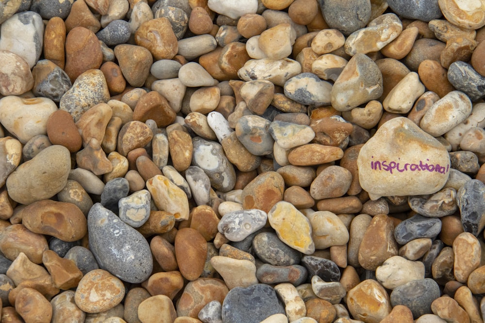 brown and gray stones