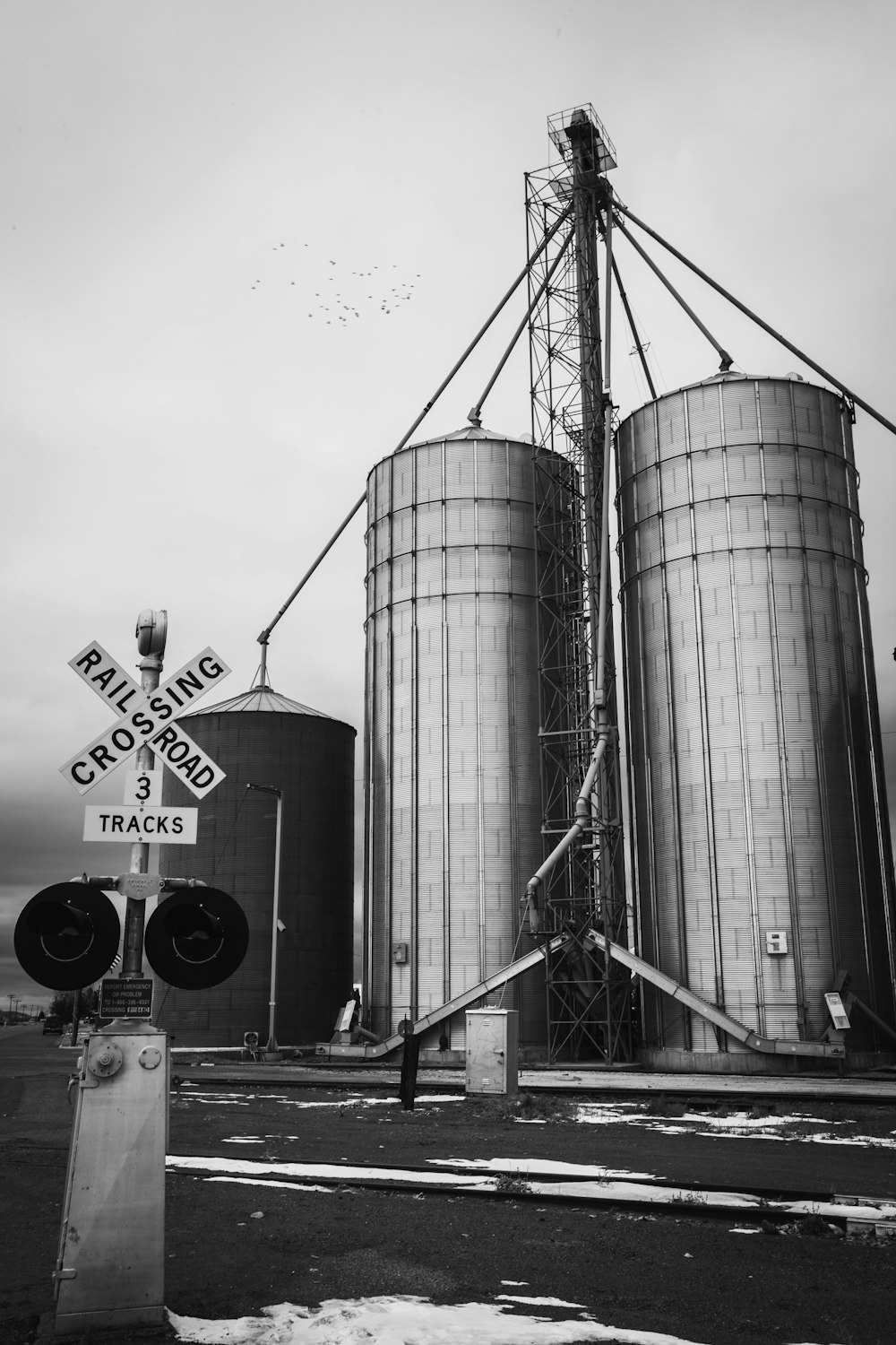 gray metal containers