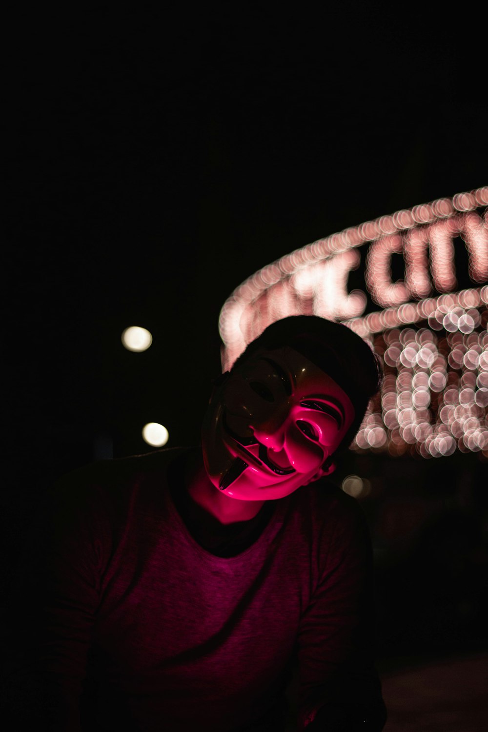 man wearing mask