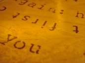 A close-up of the word 'pleasher' styled over an abstract image with warm tones.