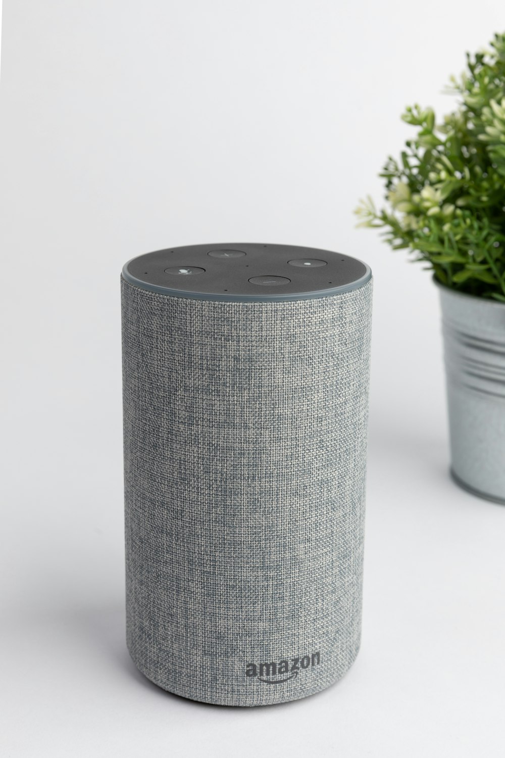 gray Amazon Echo portable speaker