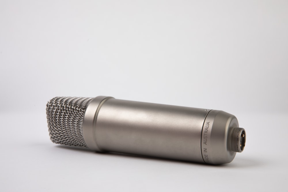 gray condenser microphone