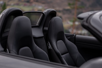 black convertible coupe