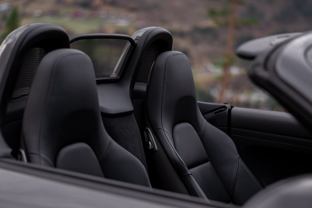 black convertible coupe