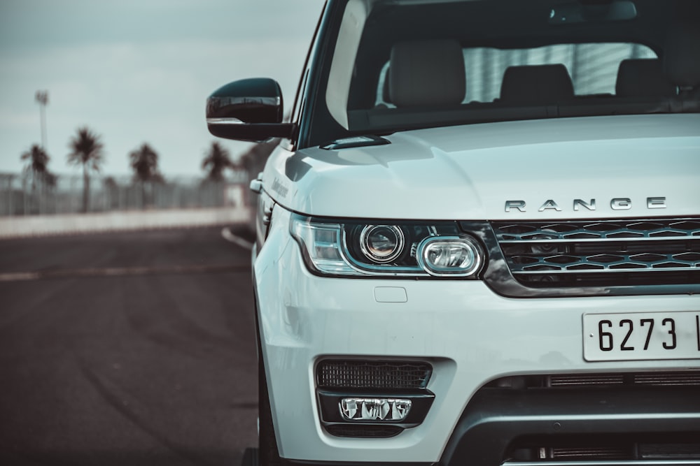 white Land Rover Range Rover