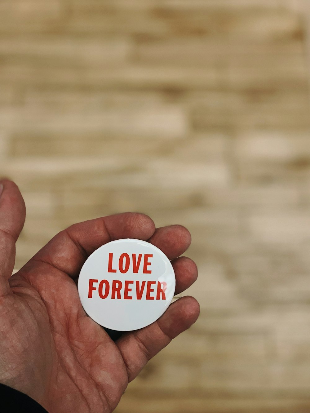 love forever button