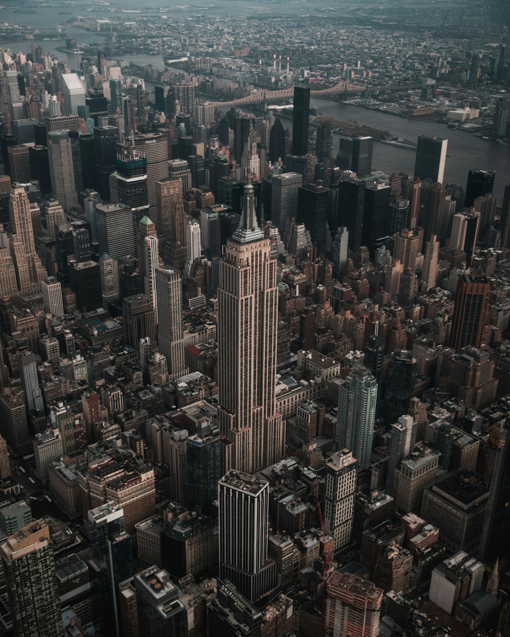 fotografia aerea dell'Empire State Building