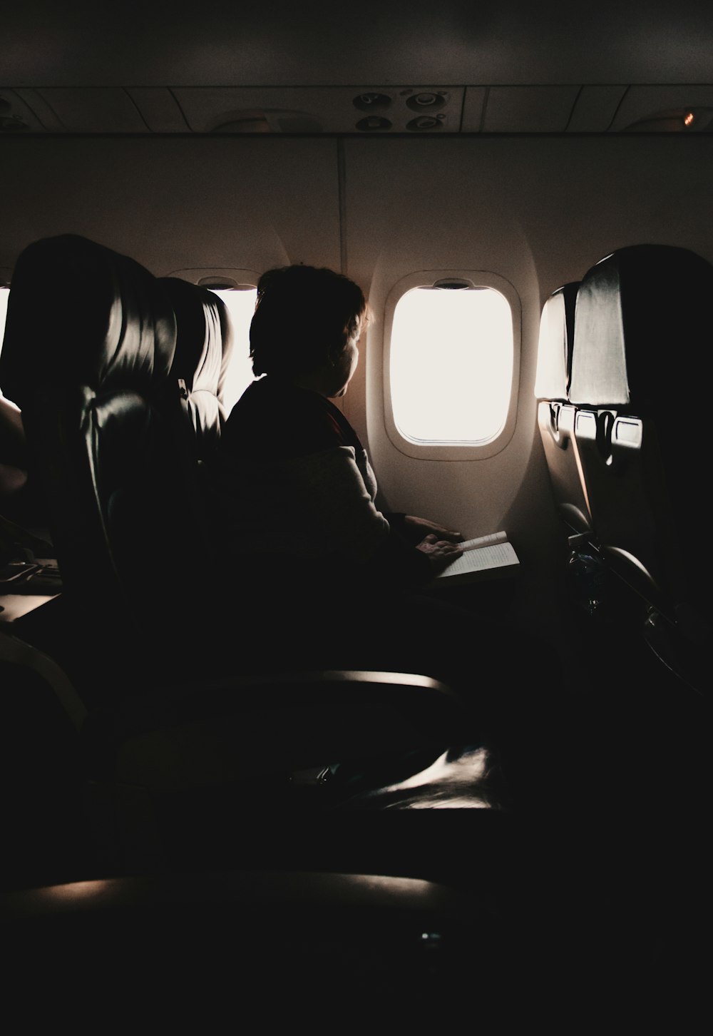 person riding plane