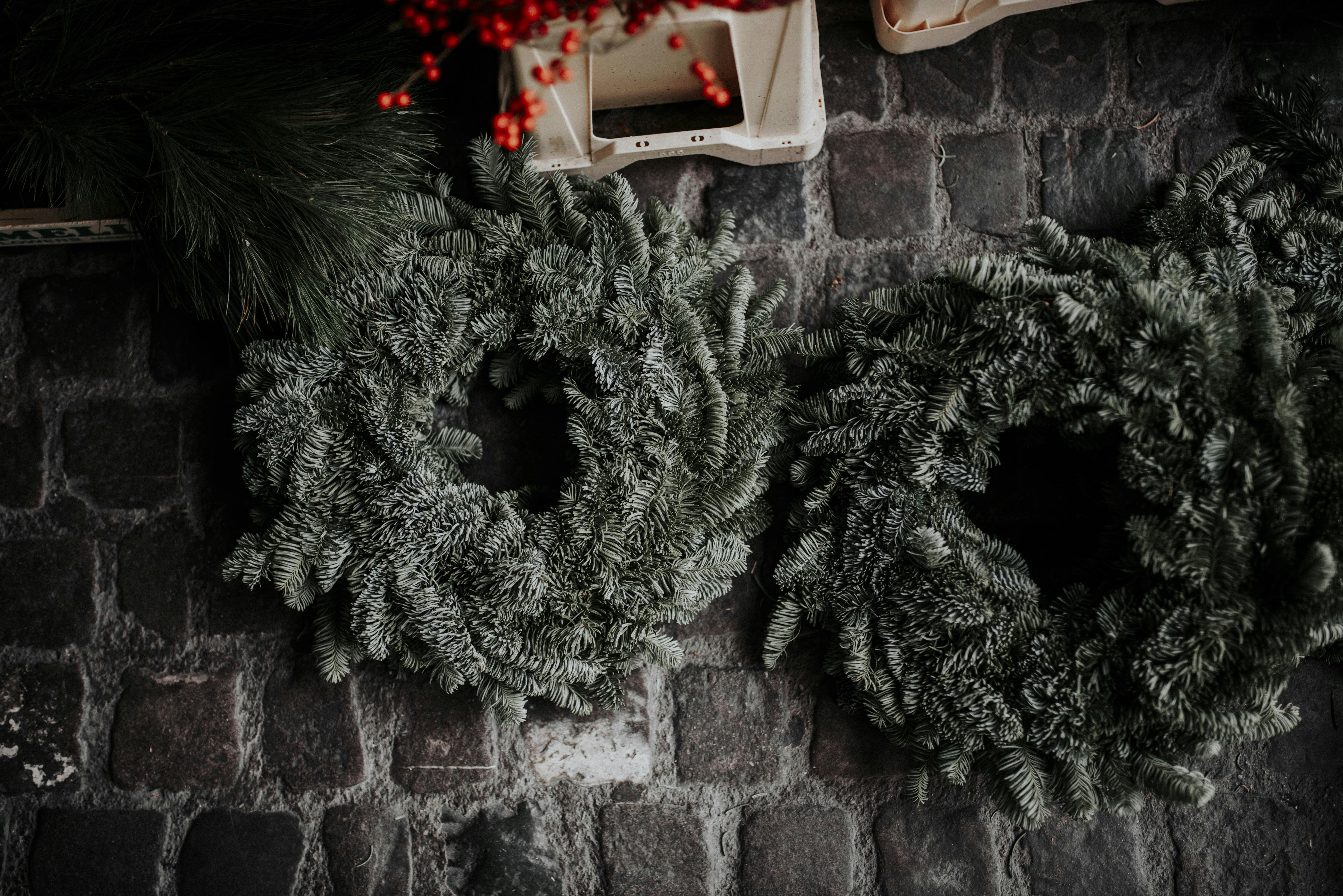 two green wreath