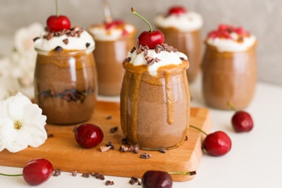 baked desserts plum pudding google meet background