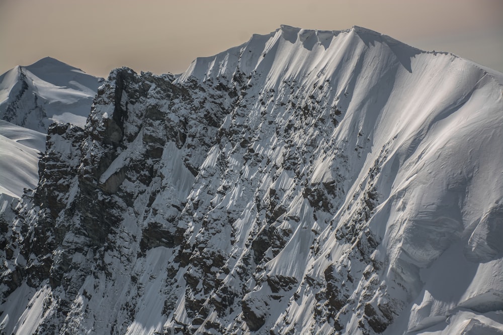 mountain covered with snow view