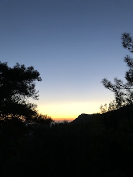 A still frame from a cinematic video project showing a sunset scene.