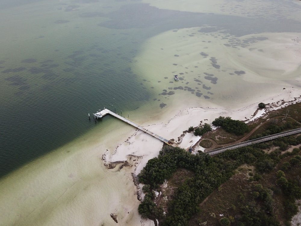 aerial photo of calm water