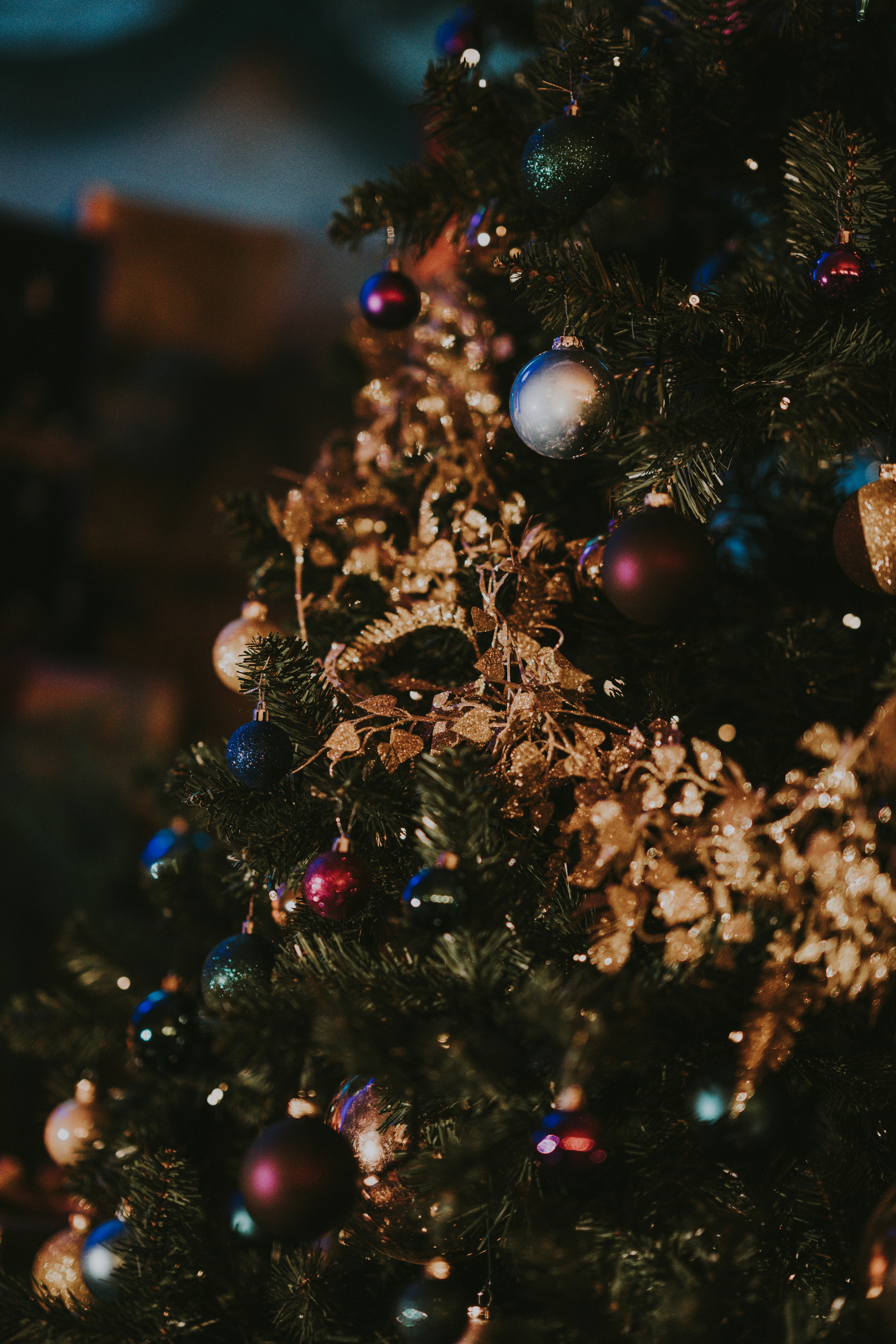 Christmas tree with baubles